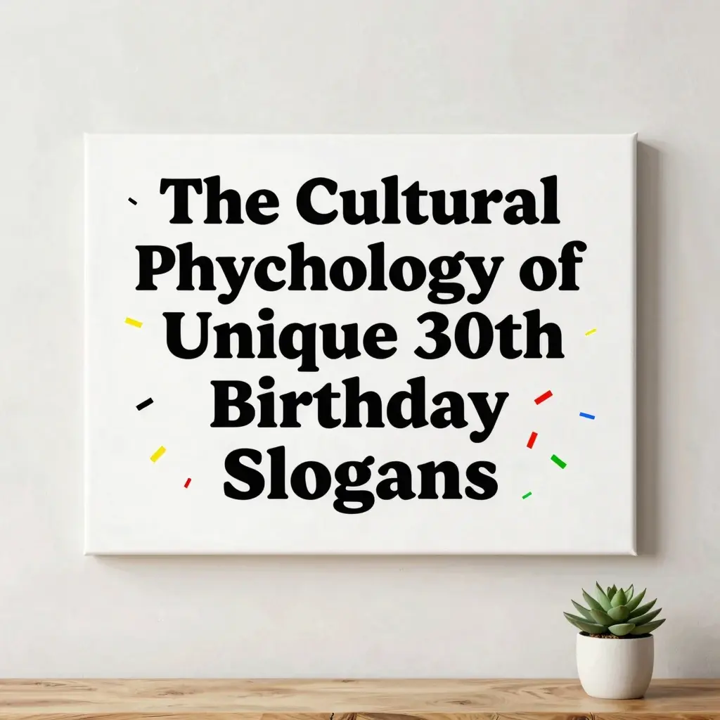 unique 30th birthday slogans