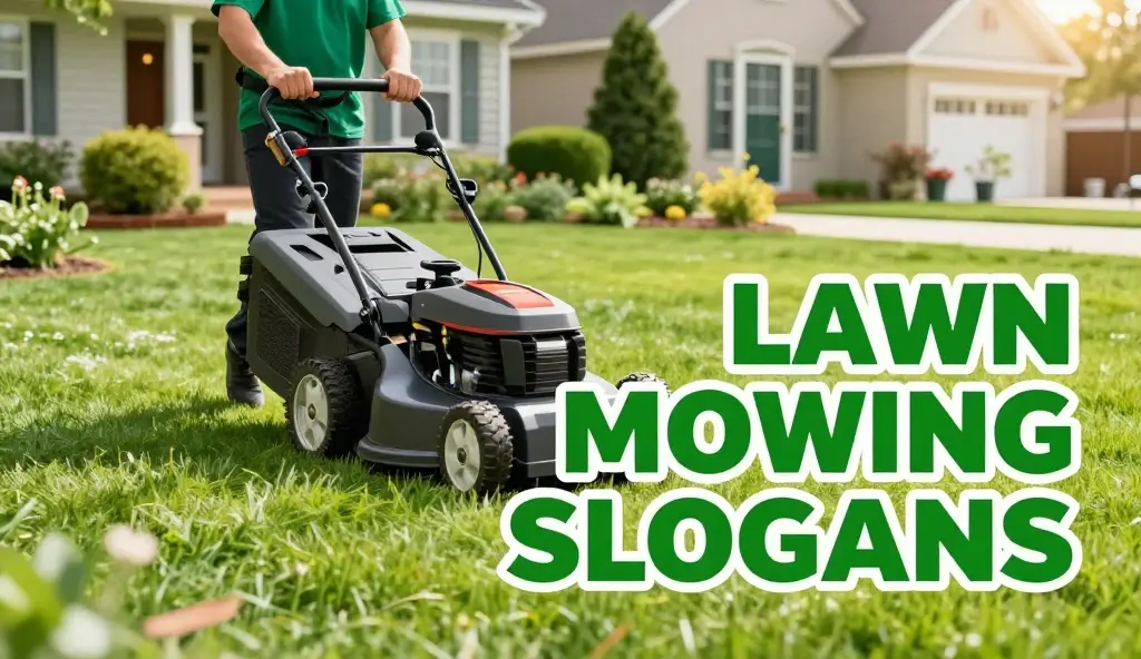 lawn mowing slogans